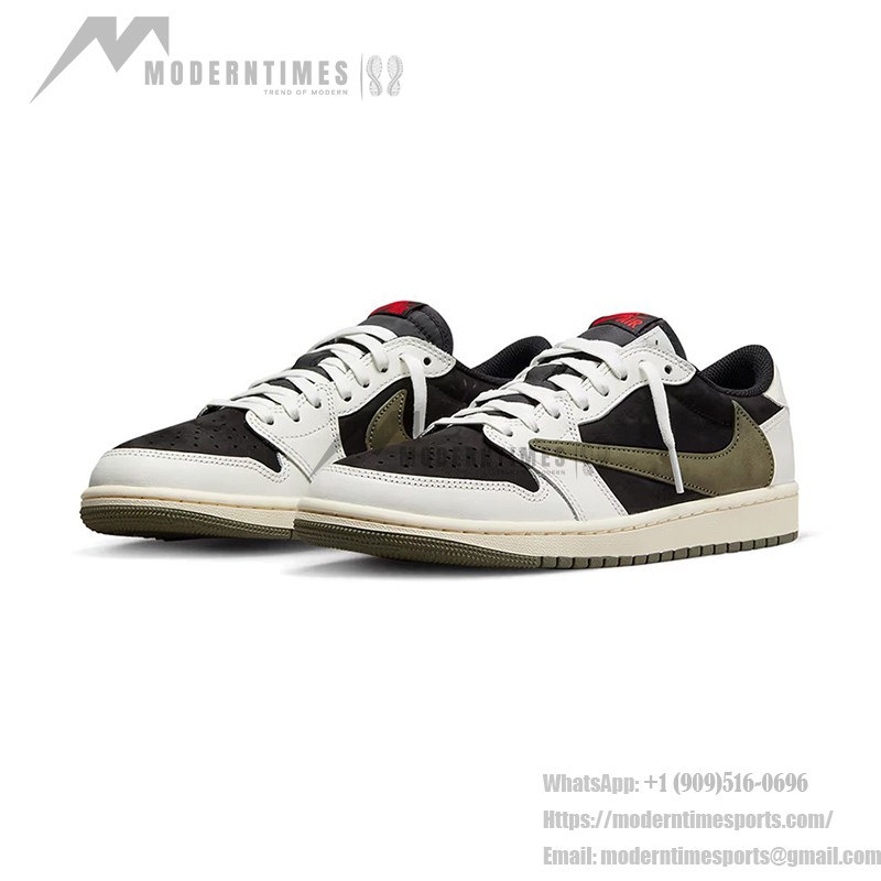 Travis Scott x Air Jordan 1 Low OG WMNS 'Olive' DZ4137-106 - Limited Edition Sneaker