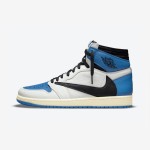 Travis Scott x Fragment Design x Air Jordan 1 High OG Blue White Black DH3227-105