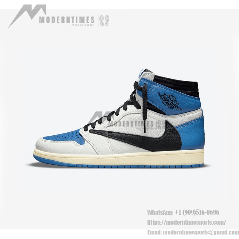 Travis Scott x Fragment Design x Air Jordan 1 High OG Blue White Black DH3227-105