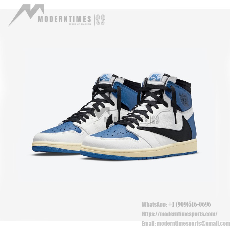 Travis Scott x Fragment Design x Air Jordan 1 High OG Blue White Black DH3227-105