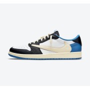 Exclusive Travis Scott x Fragment x Air Jordan 1 Low OG DM7866-140 - Triple Collaboration Limited Edition