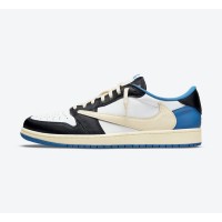 Exclusive Travis Scott x Fragment x Air Jordan 1 Low OG DM7866-140 - Triple Collaboration Limited Edition