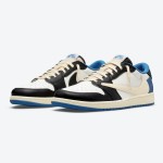 Exclusive Travis Scott x Fragment x Air Jordan 1 Low OG DM7866-140 - Triple Collaboration Limited Edition