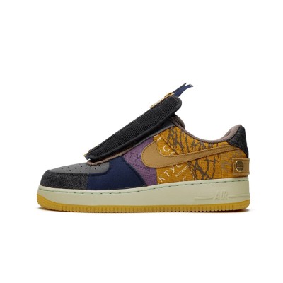 Travis Scott x Nike Air Force 1 Low 'Cactus Jack' CN2405-900 - Workwear-Inspired Patchwork Collaboration Sneakers