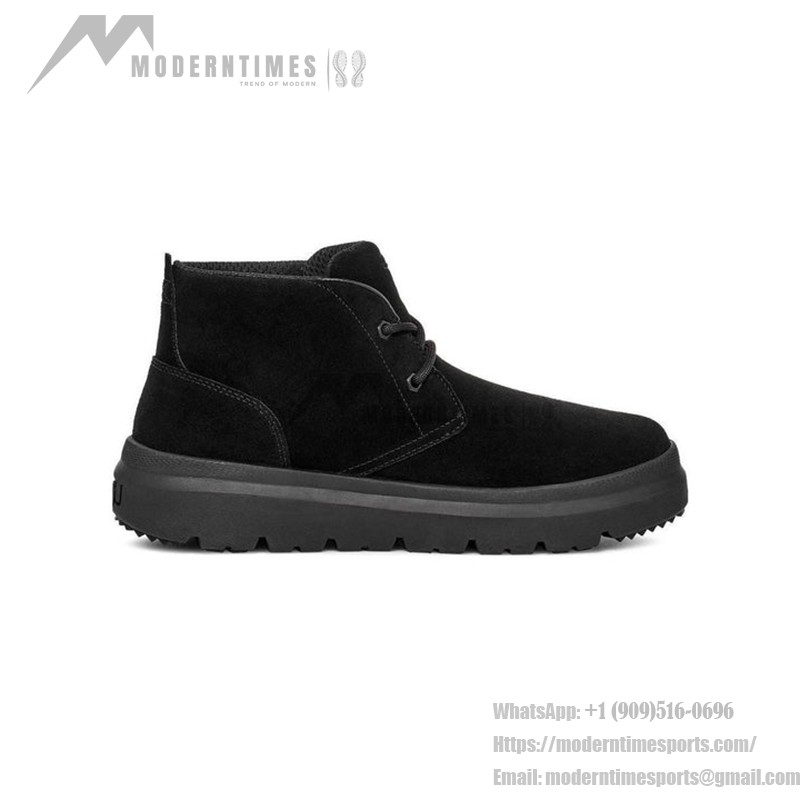 UGG Burleigh Chukka Trainer Schwarz 1151773 - Stilvolle Wildleder-Chukka-Stiefel mit Leichter EVA-Sohle