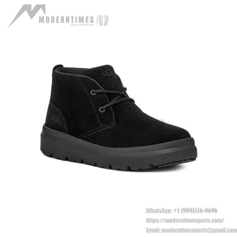 UGG Burleigh Chukka Trainer Black 1151773 - Stylish Suede Chukka Boots with Lightweight EVA Sole