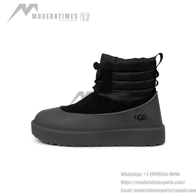 UGG Classic Mini Schnürstiefel Wetterfest mit Wasserdichtem Obermaterial und Schaffellfutter