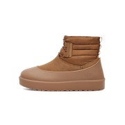 UGG クラシック ミニ レースアップ ウェザーブーツ チェスナット 1120849 - 防水シープスキンブーツ 寒冷天候用