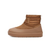 UGG Classic Mini Schnürstiefel Wetterfest Kastanienbraun 1120849 - Wasserdichte Schaffellstiefel für kaltes Wetter