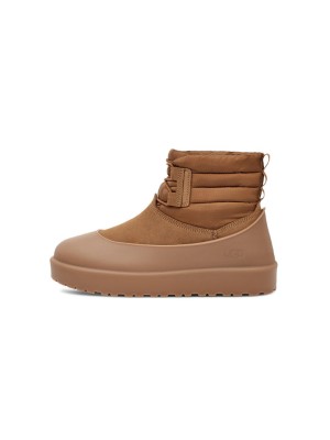 UGG Classic Mini Schnürstiefel Wetterfest Kastanienbraun 1120849 - Wasserdichte Schaffellstiefel für kaltes Wetter