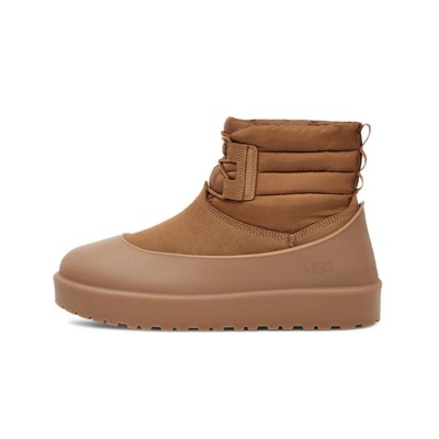 UGG Classic Mini Schnürstiefel Wetterfest Kastanienbraun 1120849 - Wasserdichte Schaffellstiefel für kaltes Wetter