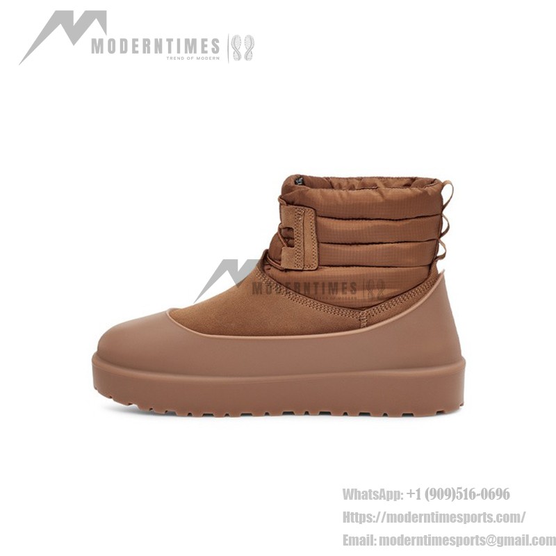 UGG Classic Mini Schnürstiefel Wetterfest Kastanienbraun 1120849 - Wasserdichte Schaffellstiefel