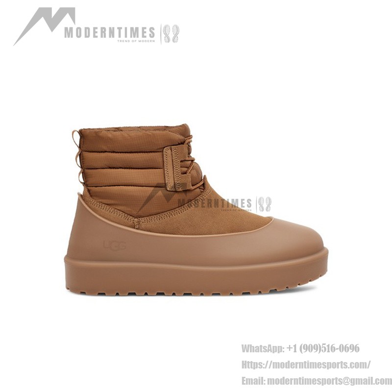 UGG Classic Mini Schnürstiefel Wetterfest Kastanienbraun 1120849 - Wasserdichte Schaffellstiefel