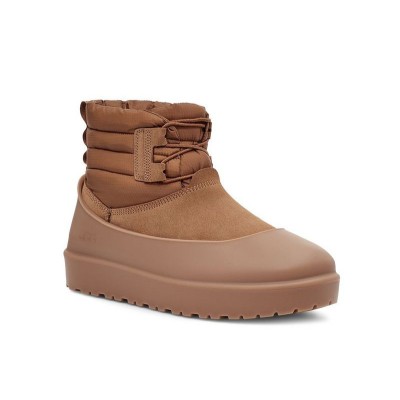 UGG Classic Mini Lace-Up Weather Boot Chestnut 1120849 - Waterproof Sheepskin Boots for Cold Weather