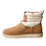 UGG Classic Mini Lace-Up Weather Boot Chestnut/Whitecap 1120849 - Waterproof Sheepskin Boots for Cold Weather