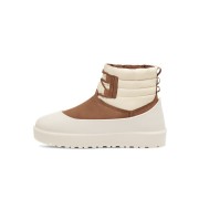 UGG クラシック ミニ レースアップ ウェザーブーツ チェスナット/ホワイトキャップ 1120849 - 防水シープスキンブーツ オールウェザー対応