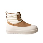 UGG Classic Mini Schnürstiefel Wetterfest Kastanienbraun/Weiß 1120849 - Wasserdichte Schaffellstiefel für kaltes Wetter