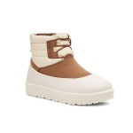 UGG Classic Mini Schnürstiefel Wetterfest Kastanienbraun/Weiß 1120849 - Wasserdichte Schaffellstiefel für kaltes Wetter