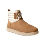 UGG Classic Mini Schnürstiefel Wetterfest Kastanienbraun/Weiß 1120849 - Wasserdichte Schaffellstiefel für kaltes Wetter