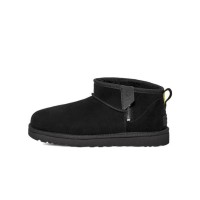 UGG Classic Ultra Mini Zip Boot Black 1143984 - Stylish and Warm Waterproof Winter Boots