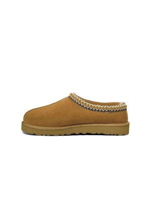 UGG Damen Tasman Hausschuh Chestnut 5950-CHE - Bequeme Hausschuhe aus Wildleder mit Lammfellfutter für drinnen und draußen