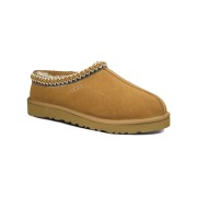 UGG Damen Tasman Hausschuh Chestnut 5950-CHE - Bequeme Hausschuhe aus Wildleder mit Lammfellfutter für drinnen und draußen