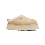 UGG Damen Tazz Pantoffeln Mustard Seed 1122553 - Gemütliche Schaffell-Pantoffeln mit Plateausohle