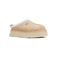 UGG Damen Tazz Pantoffeln Mustard Seed 1122553 - Gemütliche Schaffell-Pantoffeln mit Plateau für drinnen und draußen