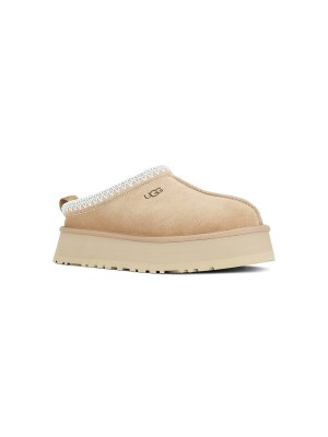 UGG Damen Tazz Pantoffeln Mustard Seed 1122553 - Gemütliche Schaffell-Pantoffeln mit Plateau für drinnen und draußen