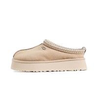 UGG Damen Tazz Pantoffeln Mustard Seed 1122553 - Gemütliche Schaffell-Pantoffeln mit Plateau für drinnen und draußen