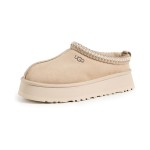 UGG Damen Tazz Pantoffeln Mustard Seed 1122553 - Gemütliche Schaffell-Pantoffeln mit Plateausohle