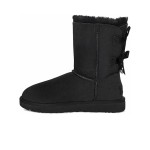 UGG ウィメンズ ベイリー ボウ II ブーツ ブラック 1016225 - リボン付き冬用ブーツ