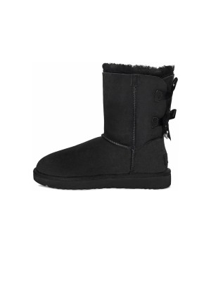 UGG ウィメンズ ベイリー ボウ II ブーツ ブラック 1016225 - スタイリッシュで快適なリボン付き冬用ブーツ