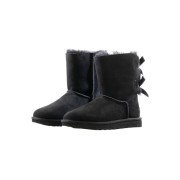 UGG ウィメンズ ベイリー ボウ II ブーツ ブラック 1016225 - スタイリッシュで快適なリボン付き冬用ブーツ