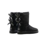 UGG Damen Bailey Bow II Stiefel Schwarz 1016225 - Winterstiefel mit Schleifen-Detail