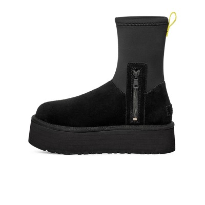 UGG Women's Classic Dipper Black 1144031: Modern Platform Boots with Zipper and Waterproof Design