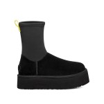 UGG Damen Classic Dipper Schwarz 1144031 mit Reißverschluss und Wasserdichtem Design