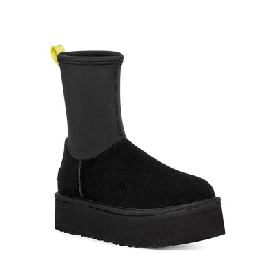 UGG Women's Classic Dipper Black 1144031: Modern Platform Boots with Zipper and Waterproof Design