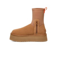 UGG Women's Classic Dipper Chestnut 1144031 - Waterproof Platform Boots with Zipper Detail