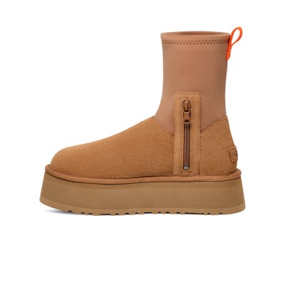 UGG レディース クラシック ディッパー チェスナット 1144031 - ジッパー付き防水プラットフォームブーツ