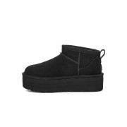 UGG Damen Classic Ultra Mini Platform Schwarz: Erhöhen Sie Ihren Stil mit Gemütlichem Komfort und Plateau-Design