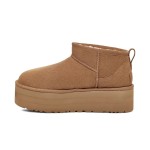 UGG Women's Classic Ultra Mini Platform Chestnut 1135092 Boots - Sheepskin Comfort with Elevated Platform Sole