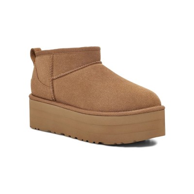 UGG Women's Classic Ultra Mini Platform Chestnut 1135092 - Stylish Sheepskin Boots with Elevated Platform Sole