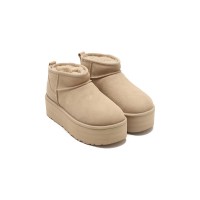 UGG Women's Classic Ultra Mini Platform 1135092 - Trendy Sheepskin Boots with Elevated Platform Sole