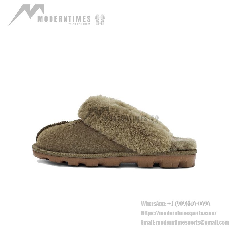 UGG Women's Coquette Slipper Burnt Olive 1015125 - Cozy Sheepskin Indoor-Outdoor Slippers