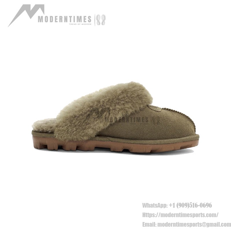 UGG Women's Coquette Slipper Burnt Olive 1015125 - Cozy Sheepskin Indoor-Outdoor Slippers