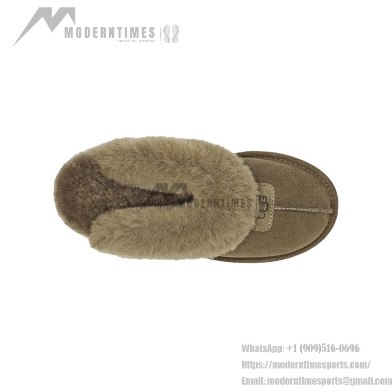 UGG Women's Coquette Slipper Burnt Olive 1015125 - Cozy Sheepskin Indoor-Outdoor Slippers