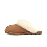 UGG Damen Coquette Hausschuhe Kastanienbraun mit Schaffellfutter für Komfort und Wärme