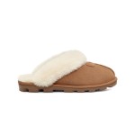 UGG Damen Coquette Hausschuhe Kastanienbraun mit Schaffellfutter für Komfort und Wärme