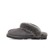 UGG Damen Coquette Hausschuhe Grau 1015125 - Bequeme Schaffell Hausschuhe für drinnen und draußen